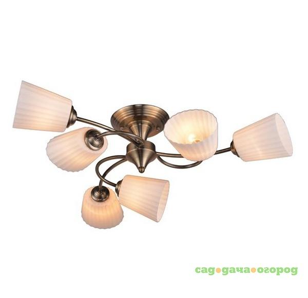 Фото Люстра потолочная Idlamp арт. 879/6PF-OLDBRONZE