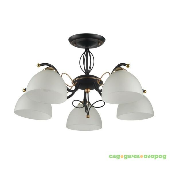 Фото Потолочная люстра ID Lamp Ragia 554/5PF-Blackpatina