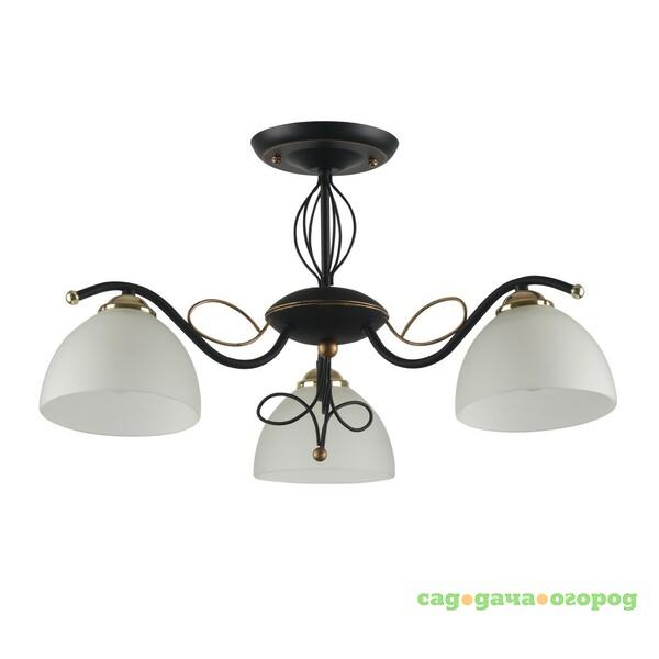 Фото Потолочная люстра ID Lamp Ragia 554/3PF-Blackpatina