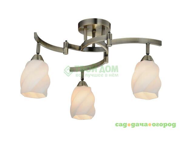 Фото Люстра потолочная IDLamp (869/3PF-OLDBRONZE)