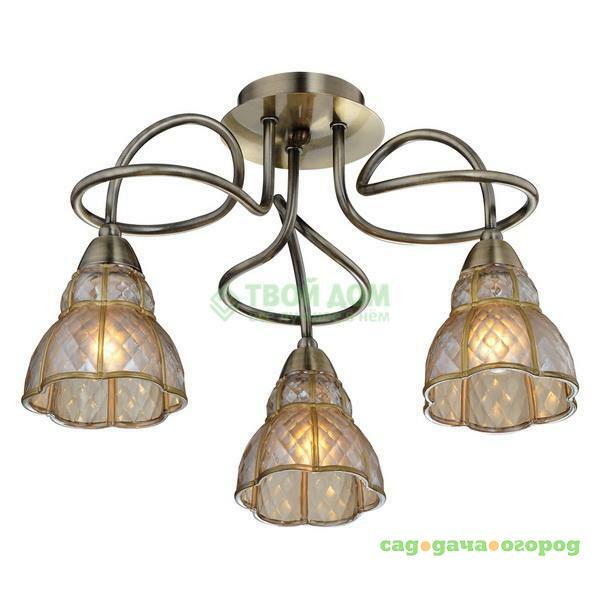 Фото Люстра потолочная IDLamp 871 3PF-Oldbronze (871/3PF-Oldbronze)