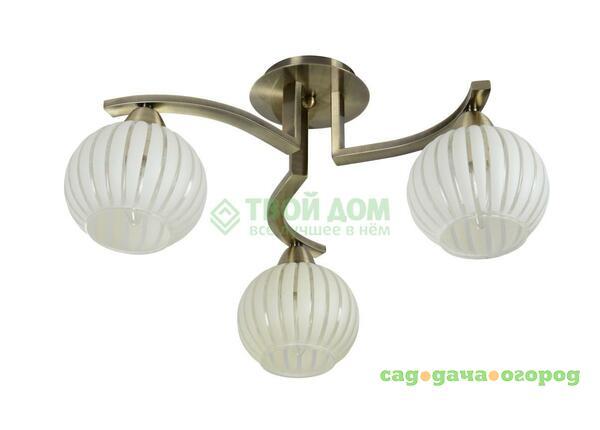 Фото Люстра потолочная IDLamp (863/3PF-OLDBRONZE)