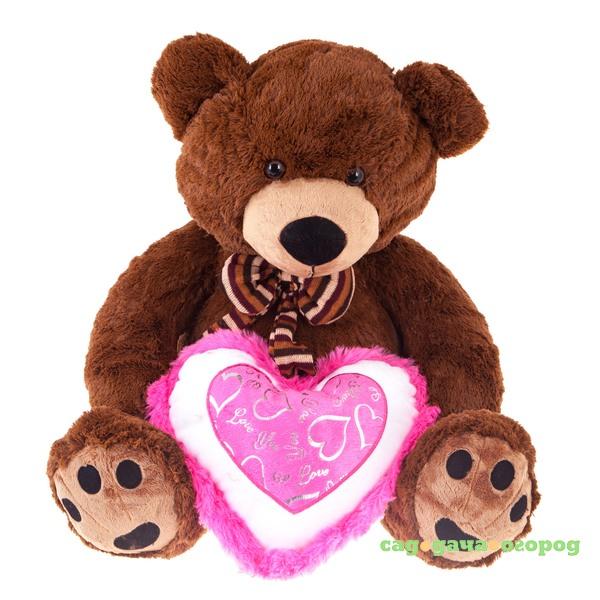 Фото Медведь с бантом. С сердцем 50 см Magic bear toys SAL5219-H