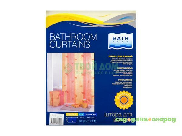 Фото Штора для ванной комнаты Bath plus 180х180 в ассорт