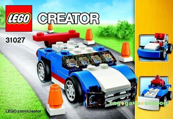 Фото Конструктор Lego Creator Синий гоночный автомобиль