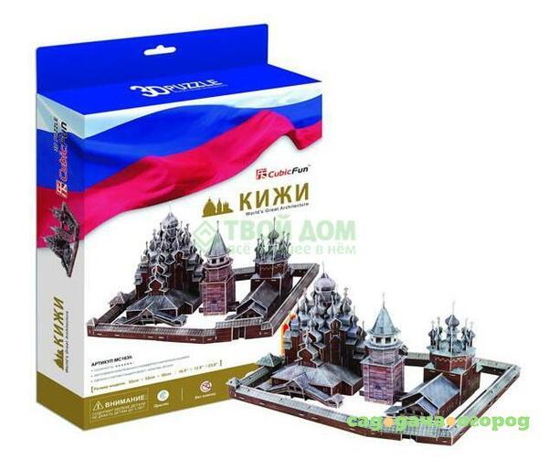 Фото 3D-пазл CubicFun Преображенская церковь, Кижи (MC169h)