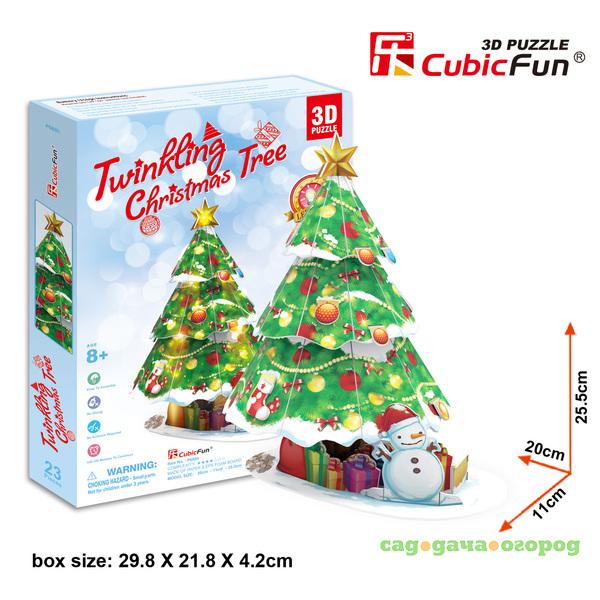 Фото Игрушка Новогодняя CubicFun Елка с подсветкой p680h
