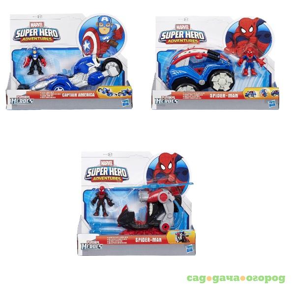 Фото Игровой набор Hasbro Playskool Heroes Марвел фигурка и транспортное средлство