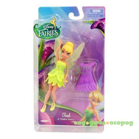 Фото Disney fairies Дисней фея 11 см кукла с доп платьем