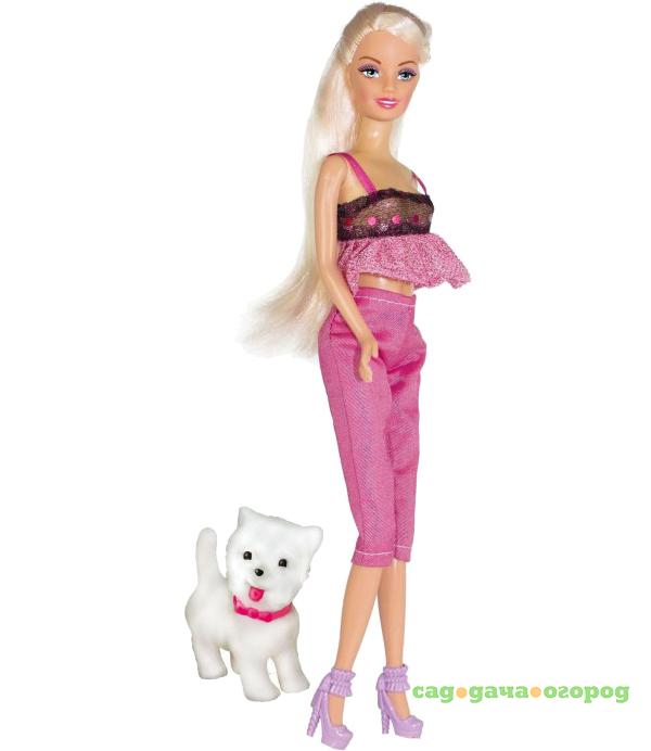 Фото Кукла ToysLab Ася Прогулка с собачкой Блондинка 35059