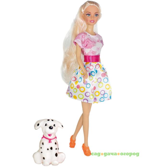 Фото Кукла ToysLab Ася Прогулка с собачкой Блондинка 35058