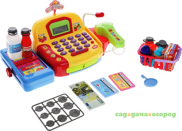 Фото Игровой набор ABtoys Электронная касса с продуктами