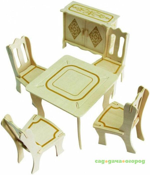 Фото Игровой набор Мебель для кукол Wooden Toys Гостиная