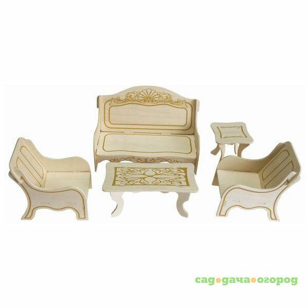 Фото Игровой набор Мебель для кукол Wooden Toys Мебель для отдыха