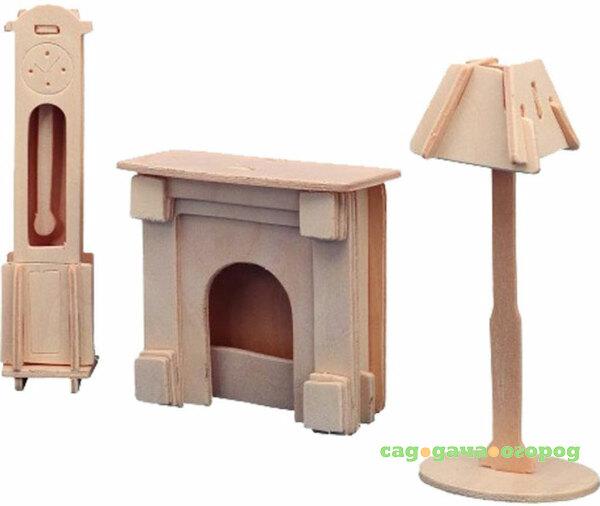 Фото Игровой набор Мебель для кукол Wooden Toys Каминная комната