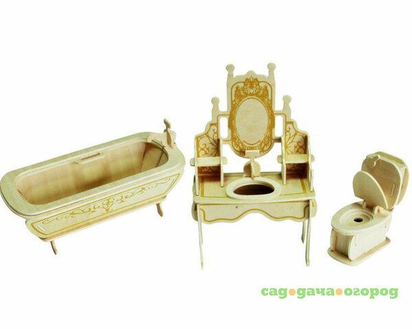 Фото Игровой набор Мебель для кукол Wooden Toys Ванная комната