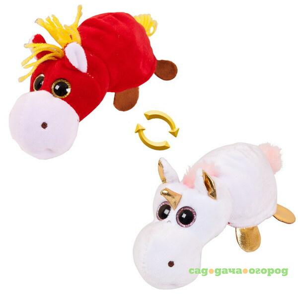 Фото Иигрушк перевертыш лошадка/единорог ABtoys 16 см