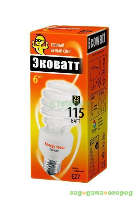 Фото Лампочка Ecowatt Sp 23w 827 e27 (4606400203094)