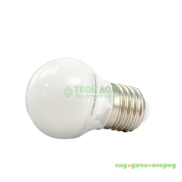 Фото Лампочка Ecowatt P45 230В 6.2W 4000K E27