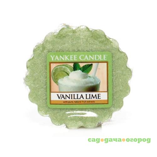 Фото Ароматическая свеча-тарталетка Yankee candle Ваниль и лайм 22 г