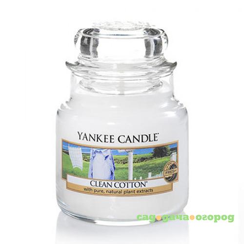 Фото Ароматическая свеча Yankee candle Чистый хлопок 104 г