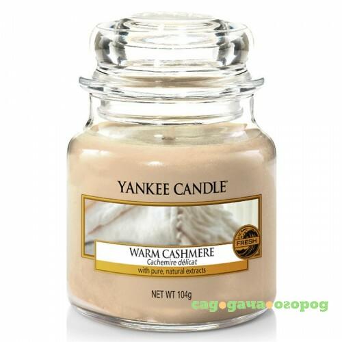 Фото Ароматическая свеча Yankee candle маленькая Уютный кашемир 104 г