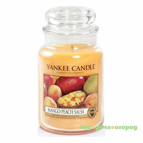 Фото Ароматическая свеча Yankee candle большая Соус из манго и персика 623 г
