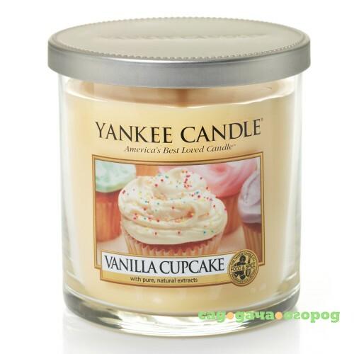 Фото Ароматическая свеча в стакане Yankee candle маленькая Ванильный кекс 198 г