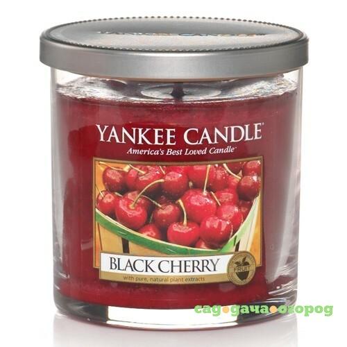 Фото Ароматическая свеча в стакане Yankee candle маленькая Черная черешня 198 г