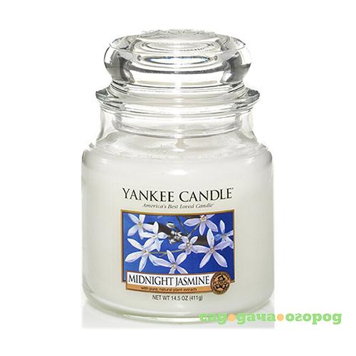 Фото Ароматическая свеча Yankee candle средняя Полуночный жасмин 411 г