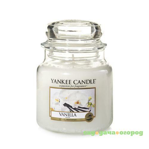 Фото Ароматическая свеча Yankee candle средняя Ваниль 411 г