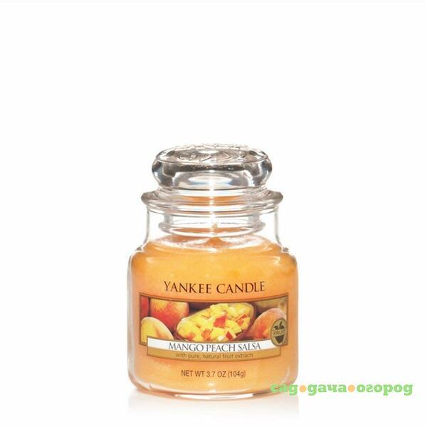 Фото Ароматическая свеча Yankee candle маленькая Соус из манго и персика 104 г