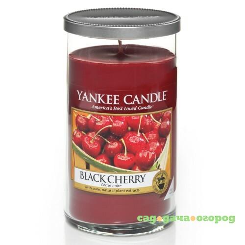 Фото Ароматическая свеча Yankee candle средняя Черная черешня 340 г