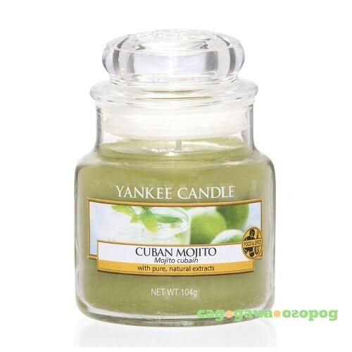 Фото Ароматическая свеча Yankee candle маленькая Кубинское мохито 104 г