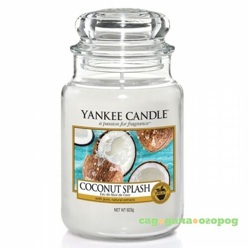 Фото Ароматическая свеча Yankee candle большая Кокосовый всплеск 623 г