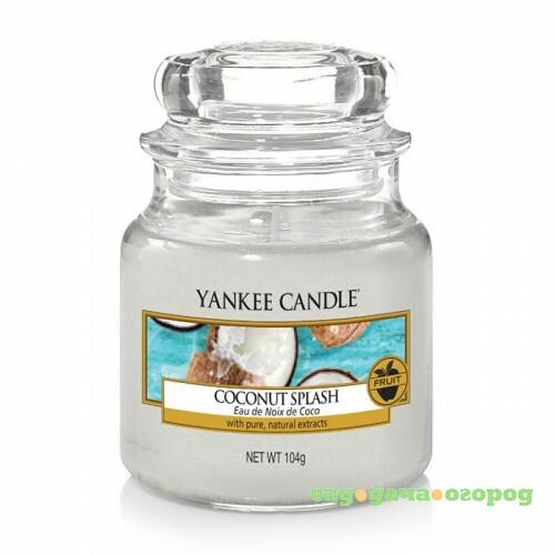 Фото Ароматическая свеча Yankee candle маленькая Кокосовый всплеск 104 г