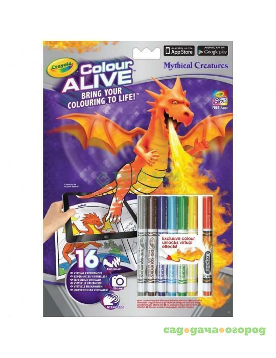 Фото Набор для творчества Crayola Color Alive Раскраска "Замки и Драконы"