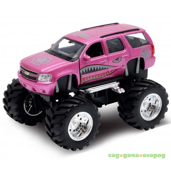 Фото Модель машины Welly Chevrolet Tahoe Big Wheel Monster 1:34-39