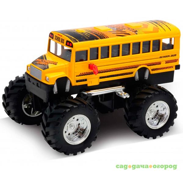 Фото Модель машины Welly School Bus Big Wheel Monster  1:34-39