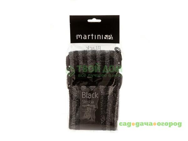 Фото Мочалка Martini spa Мочалка д/душа с двумя ручками black 0683BLK