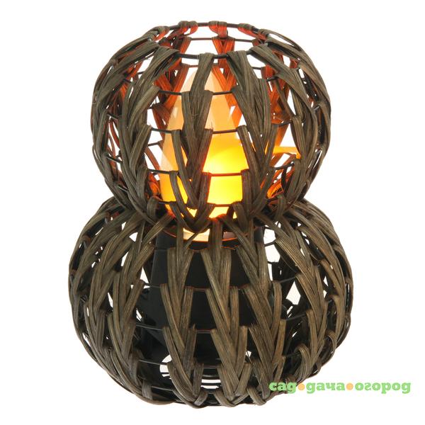 Фото Светильник Luxa flame chevron gourd rattan