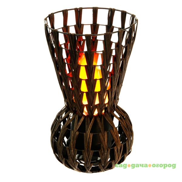 Фото Светильник Luxa flame chevron rattan high