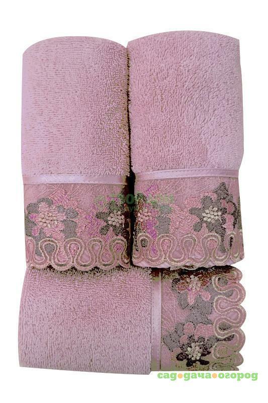 Фото Набор полотенец Softcotton Lalezar 3 шт 32х50 см Pink