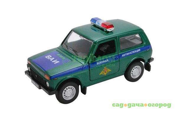 Фото Машинка Welly Lada 4x4 Военная автоинспекцияGreen (42386MC)