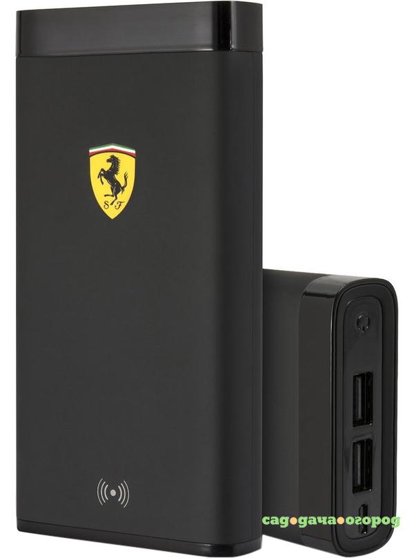 Фото Внешний аккумулятор Ferrari Rubber Wireless 10000 mAh Black