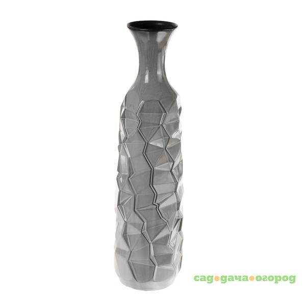 Фото Ваза Pro-mart ceramic Тиффани серая 16х16х52 см
