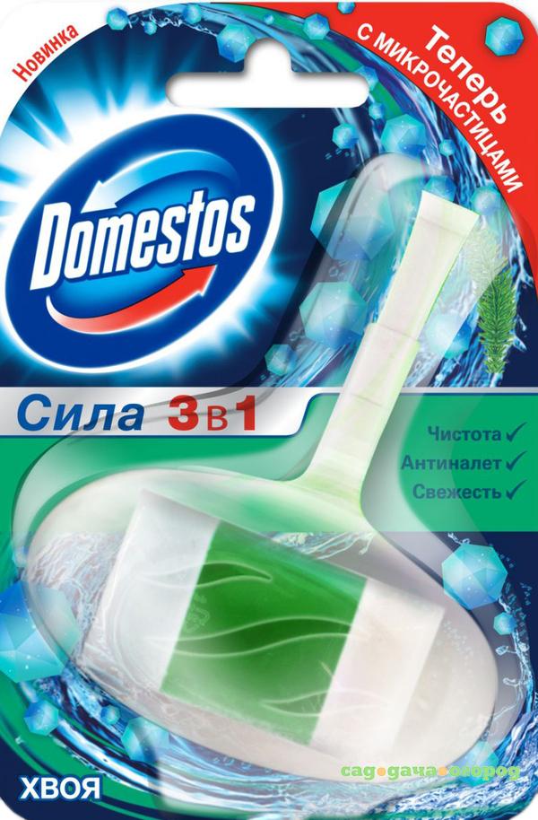 Фото Блок для унитаза Domestos Хвоя 3в1 40г