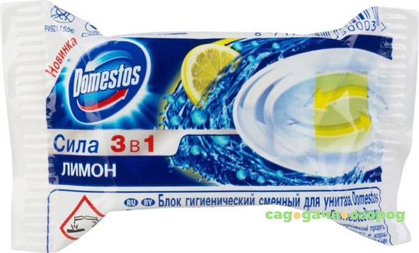 Фото Запасной блок для унитаза Domestos Лимон 3в1 40г