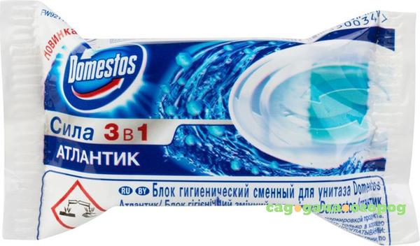 Фото Запасной блок для унитаза Domestos Атлантик 3в1 40г