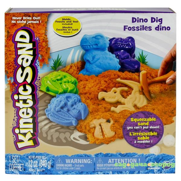 Фото Песок для лепки Kinetic Sand. Игровой набор c формочками, 340 грамм